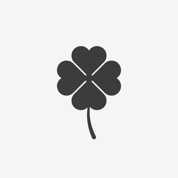 Four Leave Clover Vector Icon