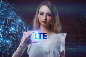 The concept of business, technology, the Internet and the network. A young entrepreneur working on...
