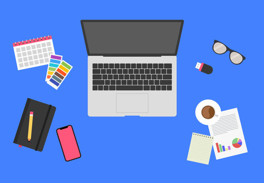 Scene Creator with Desktop Illustrations