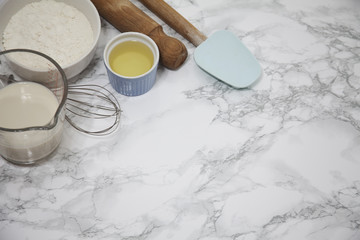 baking utensils on the table