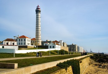 Boa Nova Lighthouse in Matosinhos, Portugal © Vector