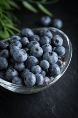 Blueberry antioxidant organic in a bowl.