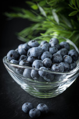 Blueberry antioxidant organic in a bowl.