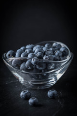 Blueberry antioxidant organic in a bowl.