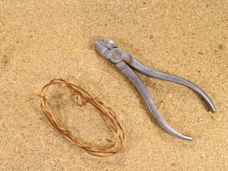 pliers and side cutters on the table