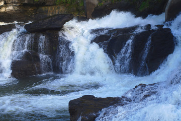 Fototapeta na wymiar river waterfall creek stone water splash rock environment