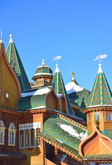 The wooden palace was built under Tsar Aleksei Romanov in 1649. After the fire was disassembled in...