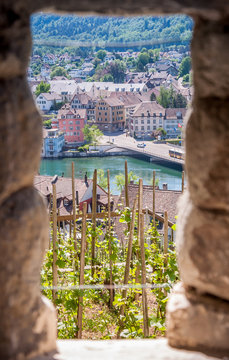 Forteresse du Munot dominant Schaffhouse en Suisse