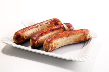 Grilled sausages or home made pork Sausages