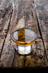 a glass of whiskey closeup