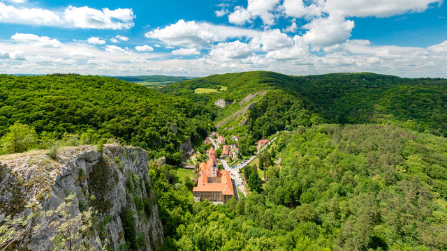 Svaty Jan pod Skalou monastery, Beroun District, Central Bohemian Region, Czech Republic