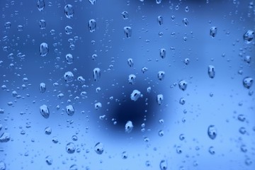 Regentropfen Fenster