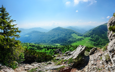 Day foto of the Vratna valley at Mala Fatra.