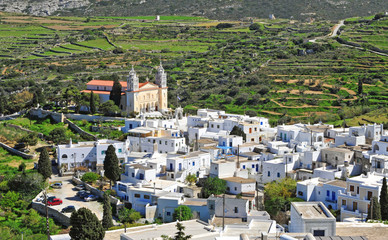 Fototapeta na wymiar Lefkes traditional village on Paros island