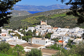 View of Lefkes beautiful village