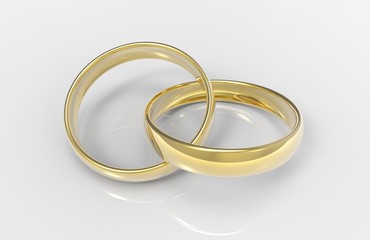  wedding rings 3d