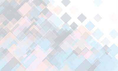 Light geometric background. Light, translucent, transparent squares with overlapping Backdrop in a modern minimalist style. 