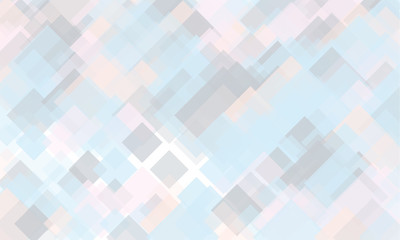Light geometric background. Light, translucent, transparent squares with overlapping Backdrop in a modern minimalist style. 