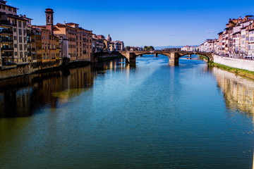 View of bridge in Florence