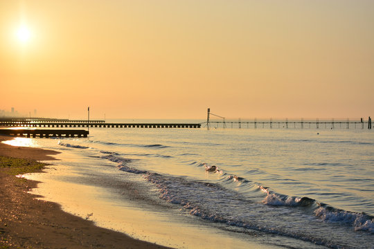 A wonderful sunrise on the Adriatic Sea