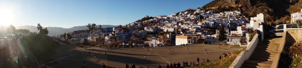 Panorama of  Chefchauen, Morocco