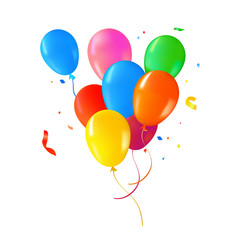 Color helium balloon set for party event