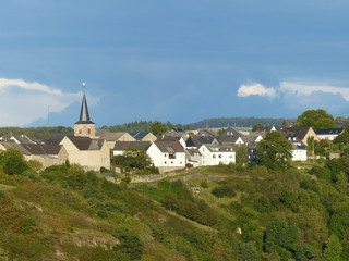 Fototapeta premium Panorama von Patersberg am Rheinsteig