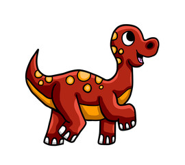 Cheerful Red Dinosaur