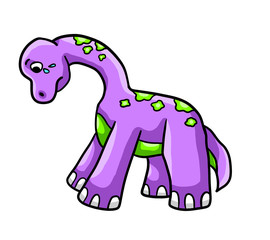 Crying Purple Dinosaur
