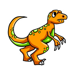 Sad Orange Dinosaur