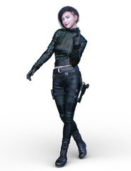 Fototapeta premium 女性戦士