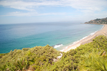 Obraz premium PLAYA DE LOS ALEMANES EN ZAHARA DE LOS ATUNES, CÁDIZ