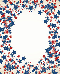 American patriotic background frame