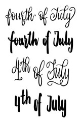 American Independence Day patriotic greeting card design element
