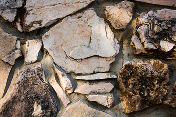 Close up of natural stone wall. Stone wall texture 