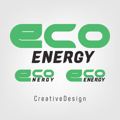 Vector logo design. Eco energy symbol icon/logo template
