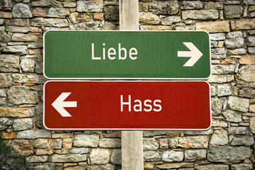 Fototapeta premium Schild 316 - Liebe