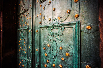 Ancient door background