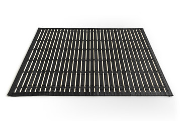 Black bamboo mat