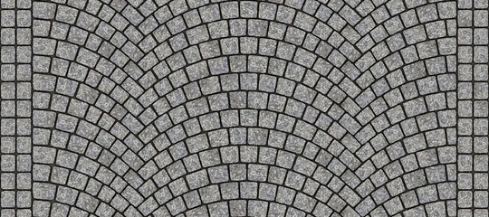 Road curved cobblestone texture 012