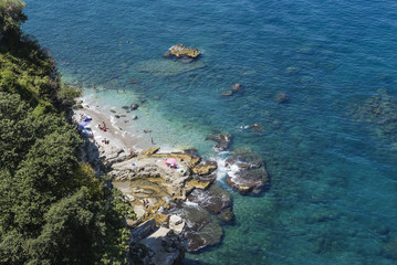 The Amalfi Coast near Vico Equense. Italy