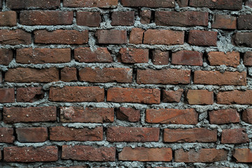 Aged brick wall background 