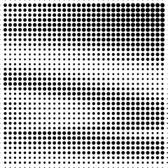 Abstract dotted halftone grungy texture. Vector design background