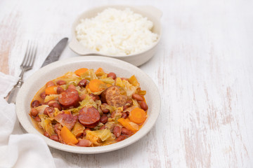 typical portuguese dish feijoada transmontana