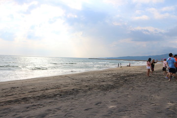 The sky and the beach
