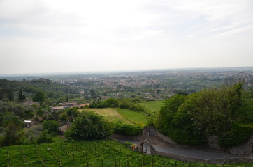 Obraz premium landscape panorama italy rome