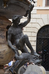 Naklejka premium fountain turtle rome Giacomo della Porta