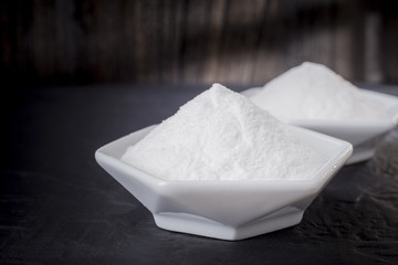 baking soda in a bowl on the table