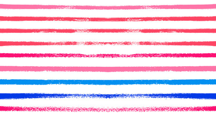 Sailor Stripes Seamless Vector Summer Pattern. Autumn Colors Blue, Turquoise, Pink, Purple, Grey, White Stripes. Hipster Vintage Retro Textile Design. Creative Horizontal Banner. Watercolor Prints