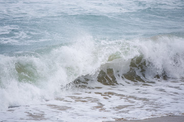 Fototapeta premium Abstract Blue Ocean Waves Background